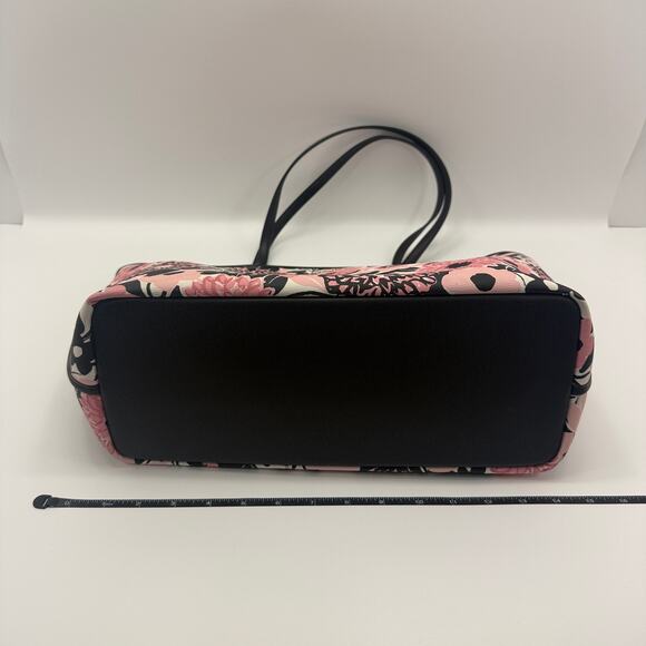 Kate Spade NY Pink Floral Two Pocket Double Strap Handbag Tote Purse - Picture 7 of 9